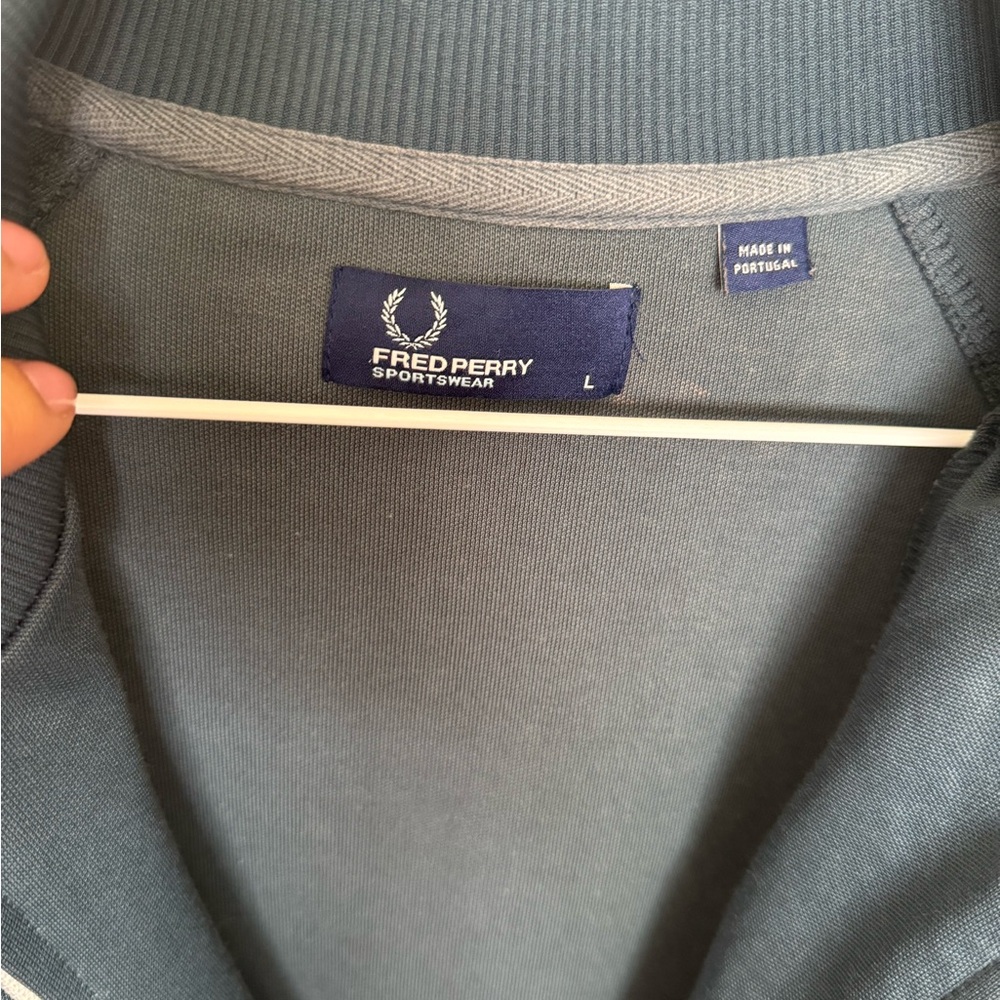 Fred Perry Blue Track Jacket - Picture 6 of 6